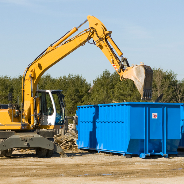 are there any restrictions on where a residential dumpster can be placed in Russell NY